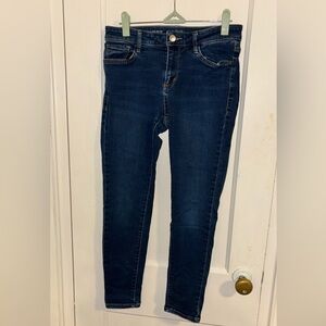 a.n.a Dark Blue Women's Skinny Jeans Mid-rise jegging